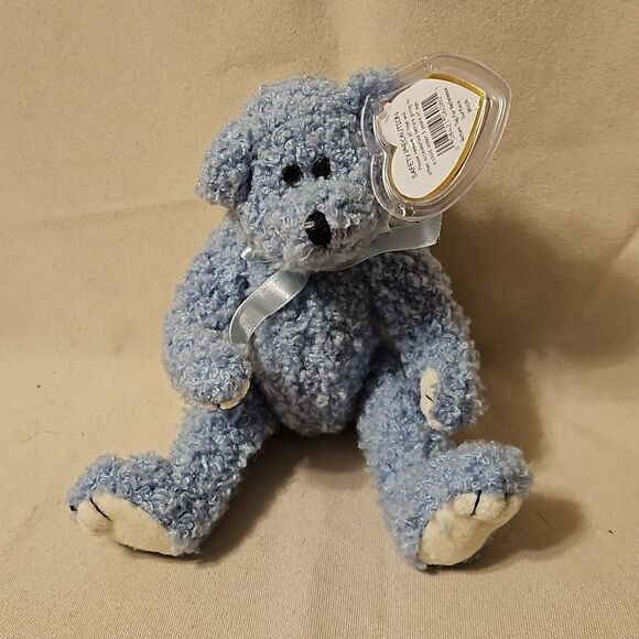 Attic treasure beanie baby, with tag 3rd edition. Blueberry bear - Picture 1 of 7
